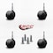 Service Caster 2'' Chair Casters Nylon Hooded Twin Wheel 5/16'' Grip Neck Stem , 4PK SCC-GN02S50-NYS-4 - alternate 2